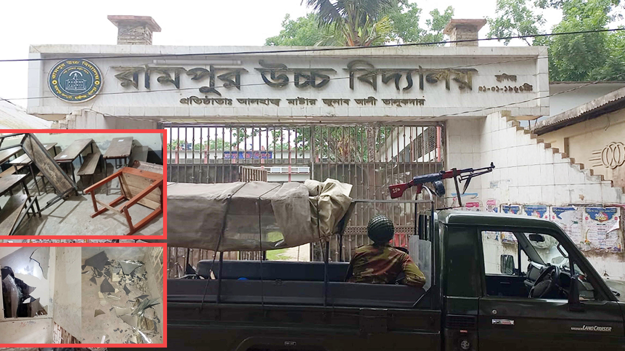 গণিত পরীক্ষা খারাপ হওয়ায় এসএসসি পরীক্ষার্থীদের কেন্দ্র ভাঙচুর