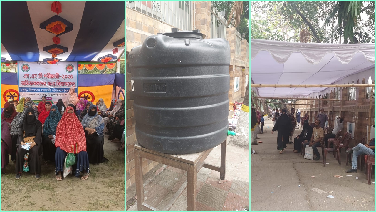 অভিভাবকদের জন্য বসার-খাবার পানির ব্যবস্থা করলো ডিএনসিসি