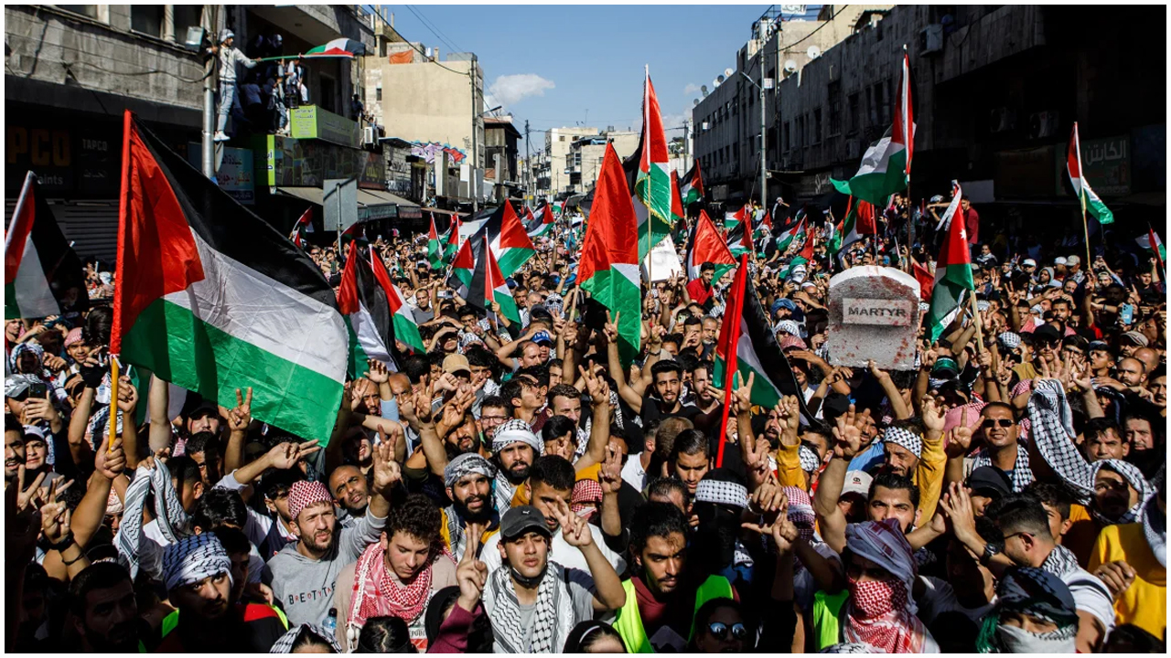 জর্ডানে ফিলিস্তিনপন্থি বিক্ষোভে নিষেধাজ্ঞা