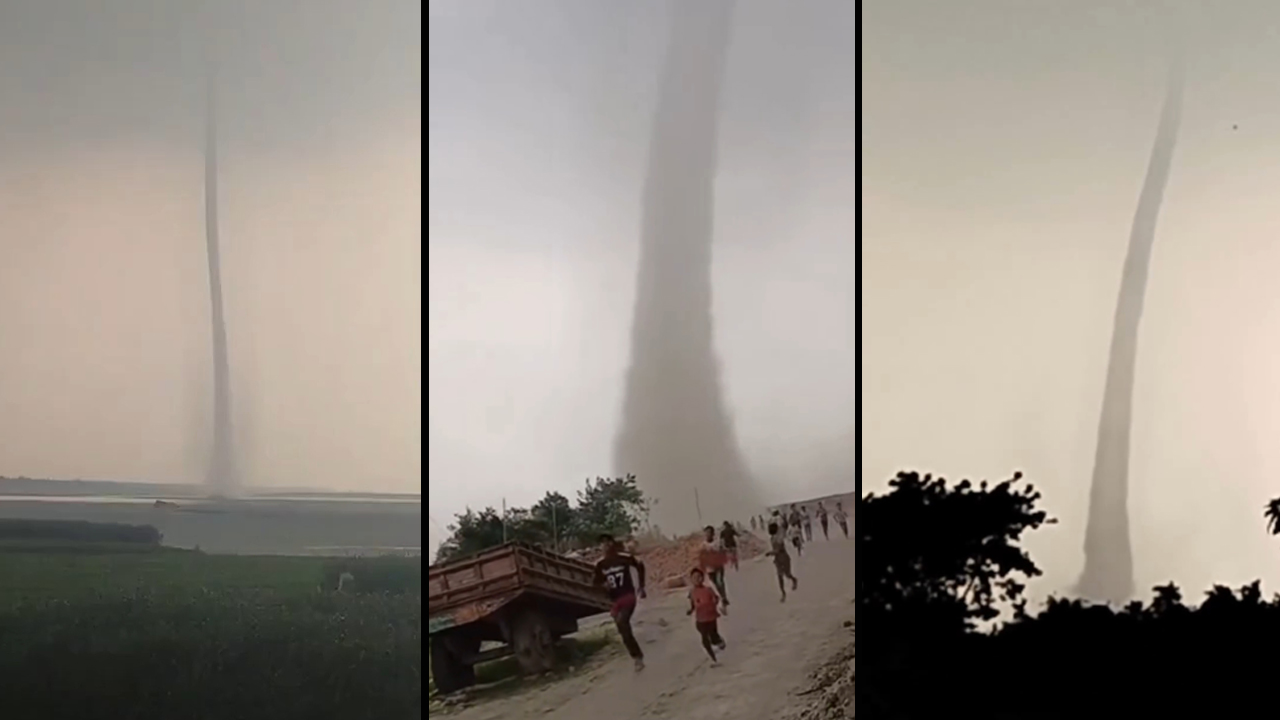পদ্মা নদীতে টর্নেডো, ভিডিও ভাইরাল