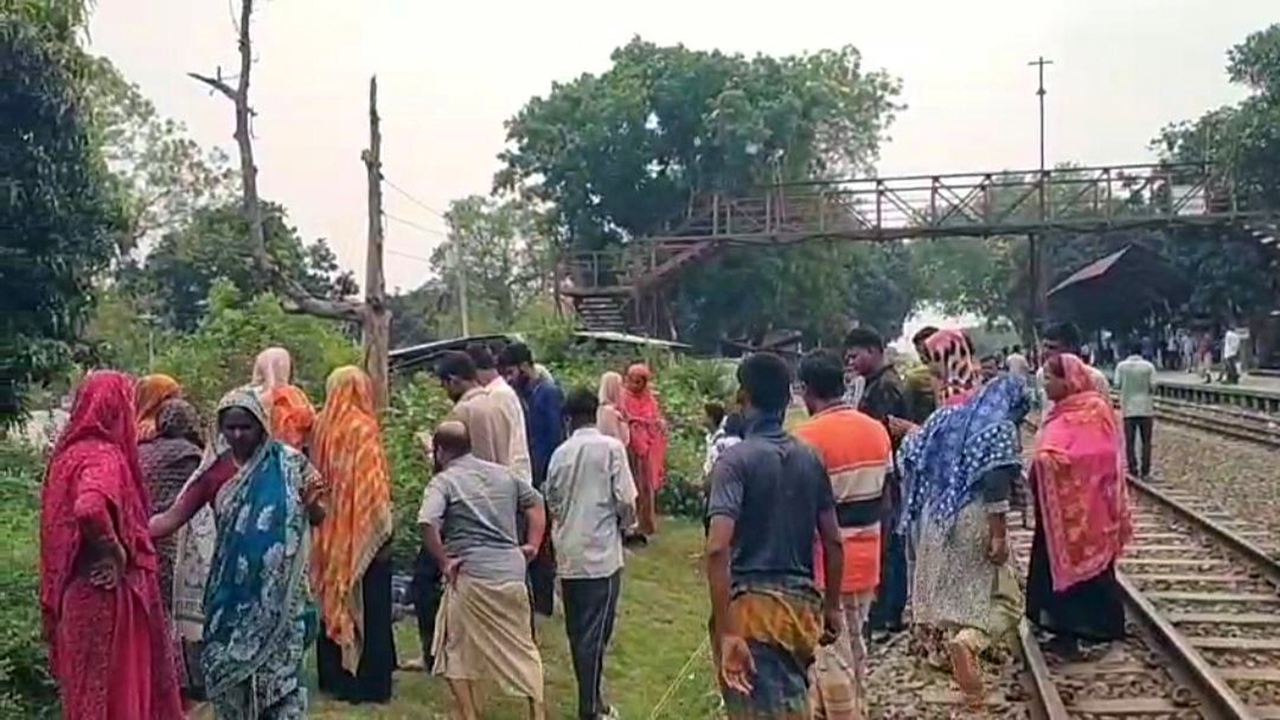 চলন্ত ট্রেন থেকে মাথা বের করে ওভারব্রিজে ধাক্কা