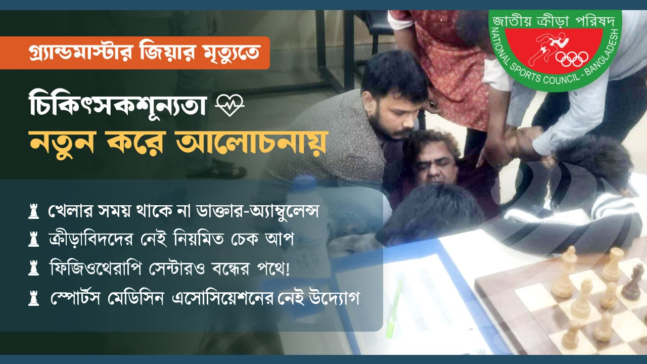 গ্র্যান্ডমাস্টার জিয়ার মৃত্যু ও ক্রীড়াঙ্গনের ‘রুগ্ন’ চিকিৎসা ব্যবস্থা