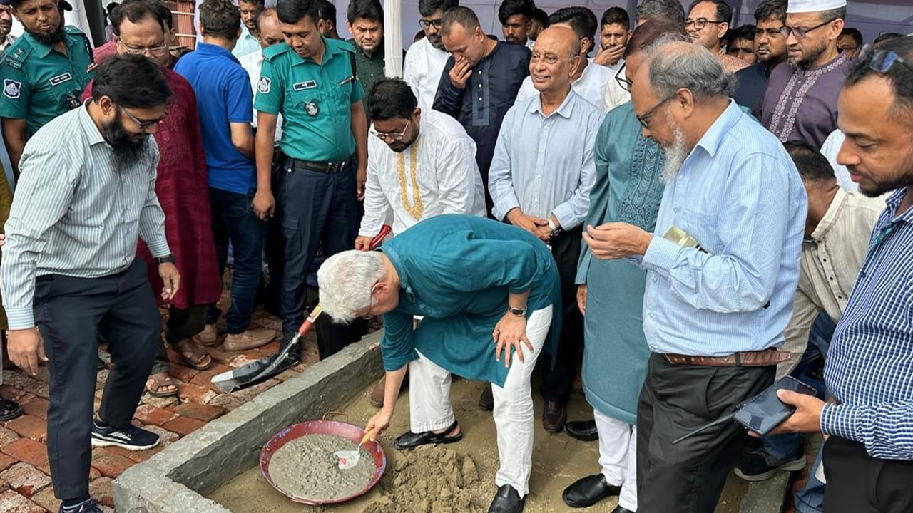 চট্টগ্রামে সাগরপাড়ে রিংরোড জামে মসজিদের ভিত্তিপ্রস্তর স্থাপন