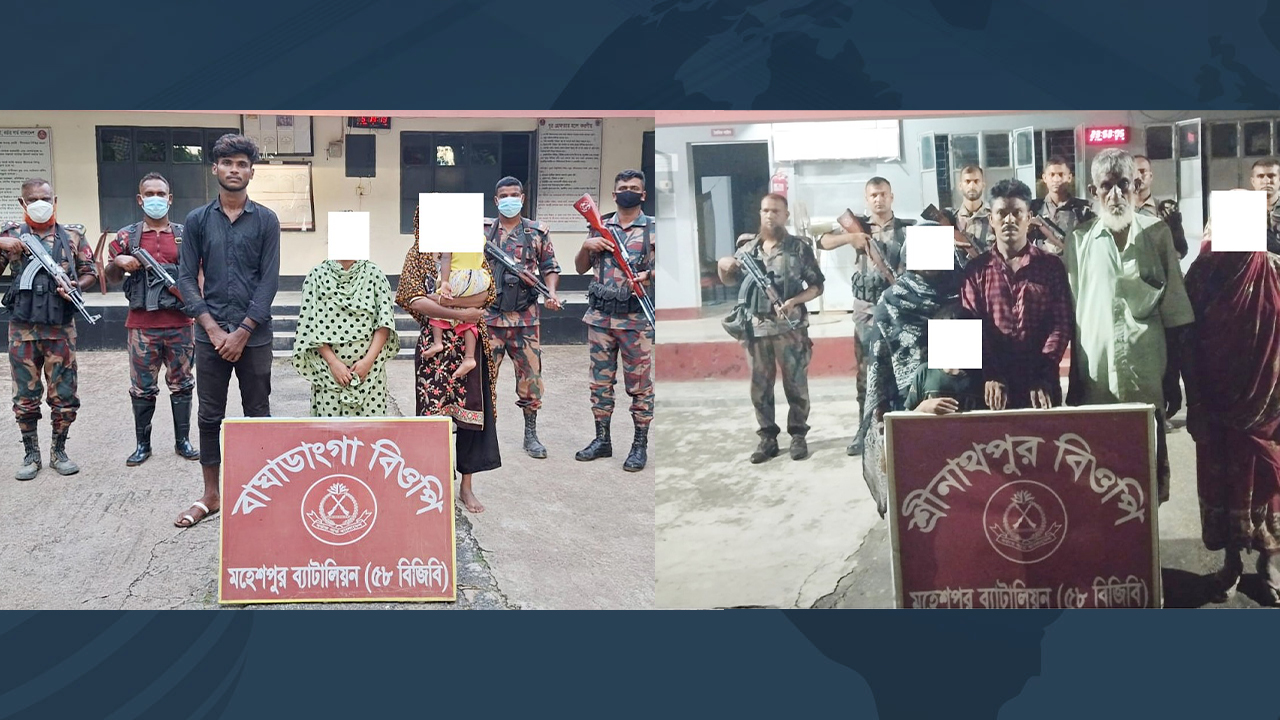 সীমান্তে আটক ৯ বাংলাদেশিকে হস্তান্তর করল বিএসএফ