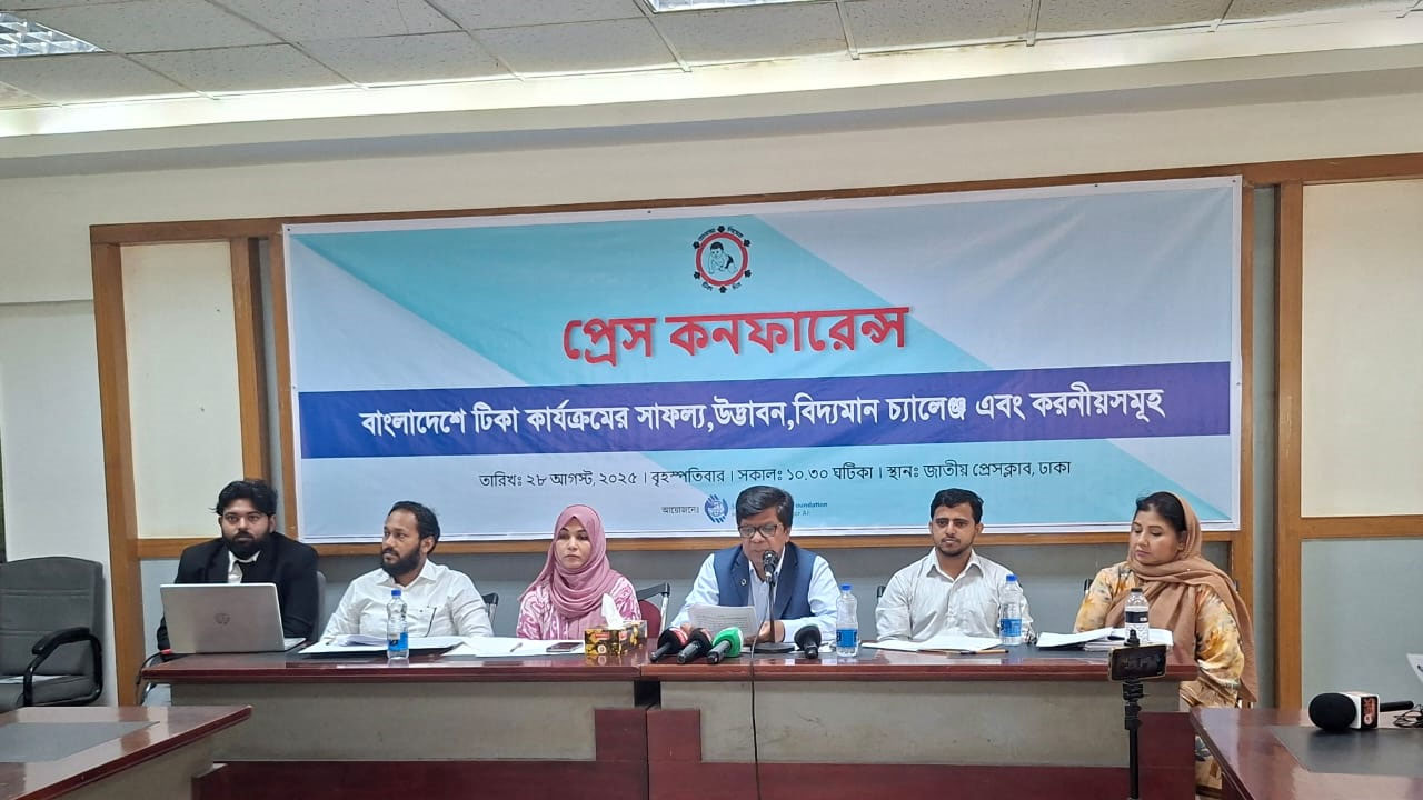 টিকাদানের মাধ্যমে বছরে ৯৪ হাজার শিশুর মৃত্যু কমেছে