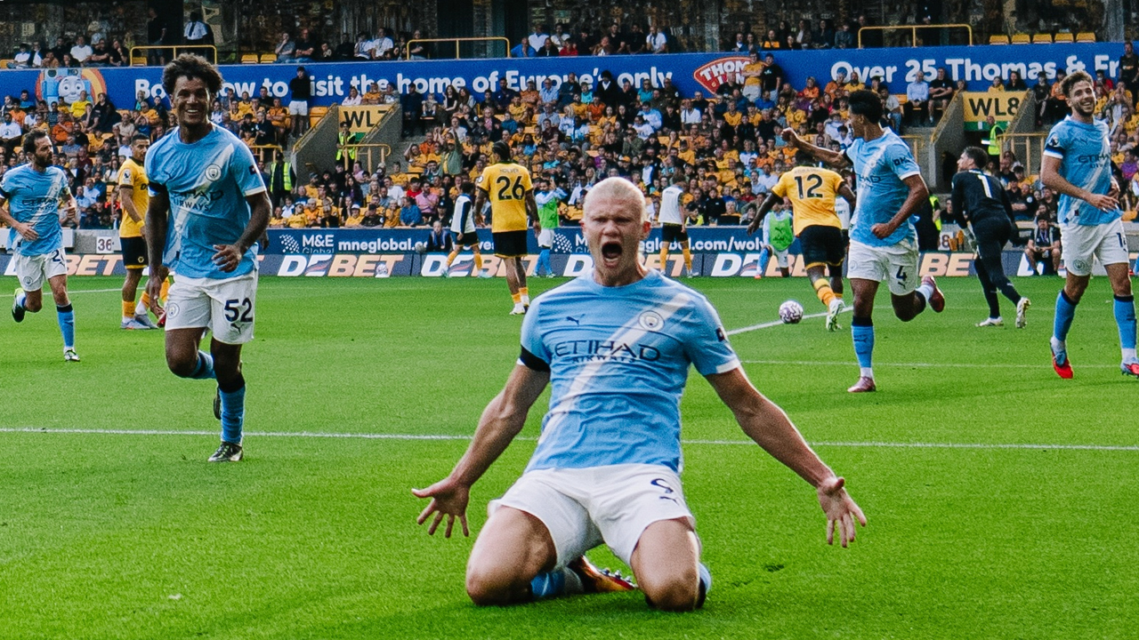 বড় জয়ে মৌসুম শুরু ম্যানসিটির, হালান্ডের জোড়া গোল