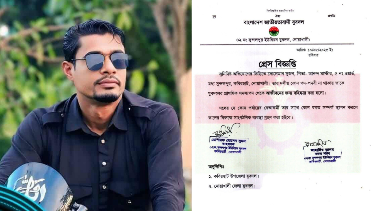 রড বোঝাই ট্রাক লুট, যুবদল কর্মীকে আজীবনের জন্য বহিষ্কার