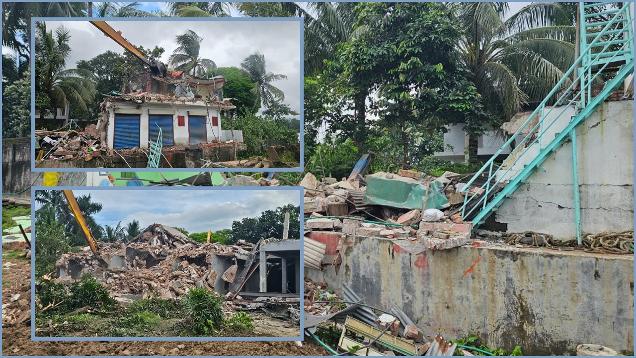 বুড়িগঙ্গার তীরে উচ্ছেদ অভিযান, দখলমুক্ত হলো দেড় একর জমি