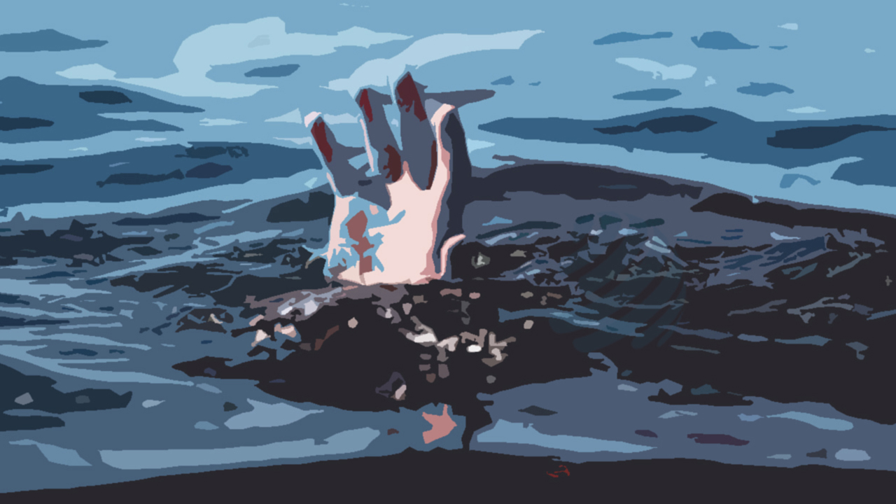 বাঁশের সাঁকো পার হতে গিয়ে পানিতে পড়ে প্রাণ গেল দুই শিশুর