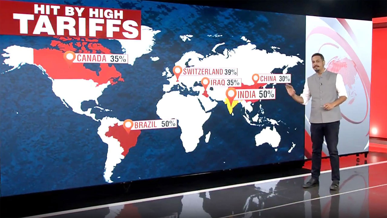 ট্রাম্পের বর্ধিত শুল্ক : ভারতের আশেপাশে রয়েছে যেসব দেশ