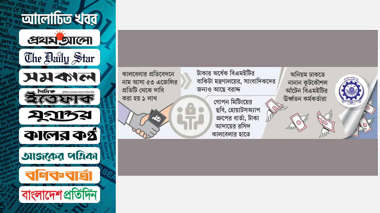 দুর্নীতি ঢাকতে গোপন বৈঠক রসিদ দিয়ে ঘুষের ফান্ড