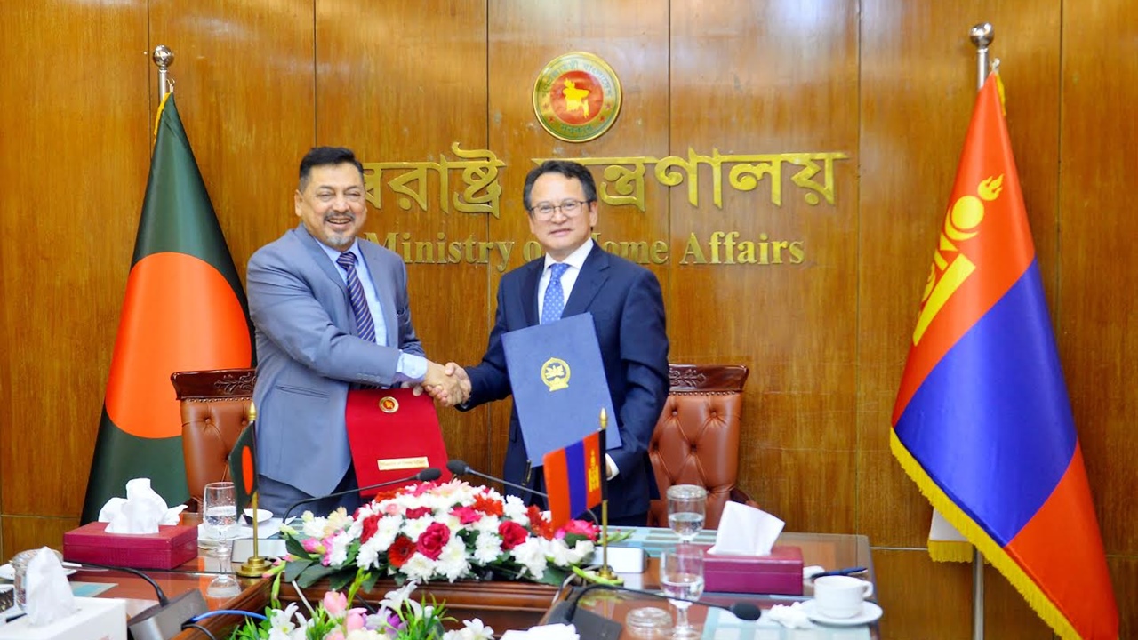 বাংলাদেশ ও মঙ্গোলিয়ার মধ্যে ভিসা অব্যাহতি চুক্তি স্বাক্ষরিত