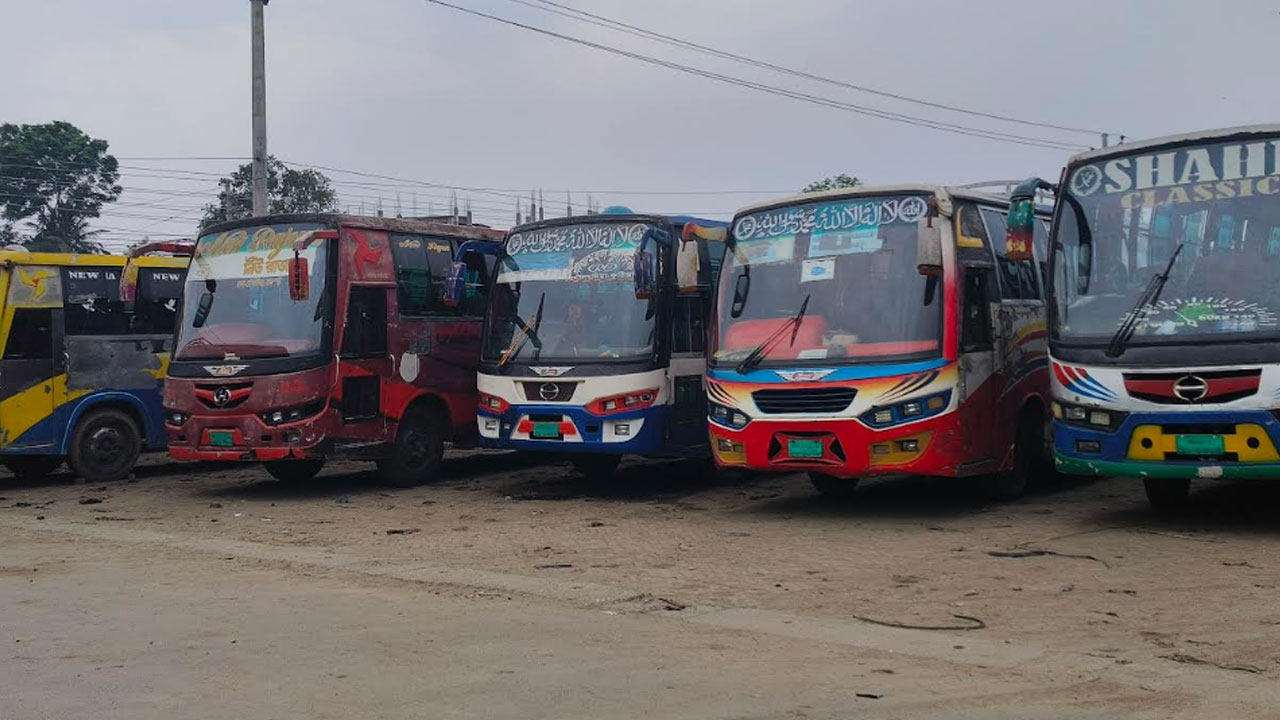 বালিয়াকান্দি-মধুখালী রুটে আবারও বন্ধ বাস চলাচল