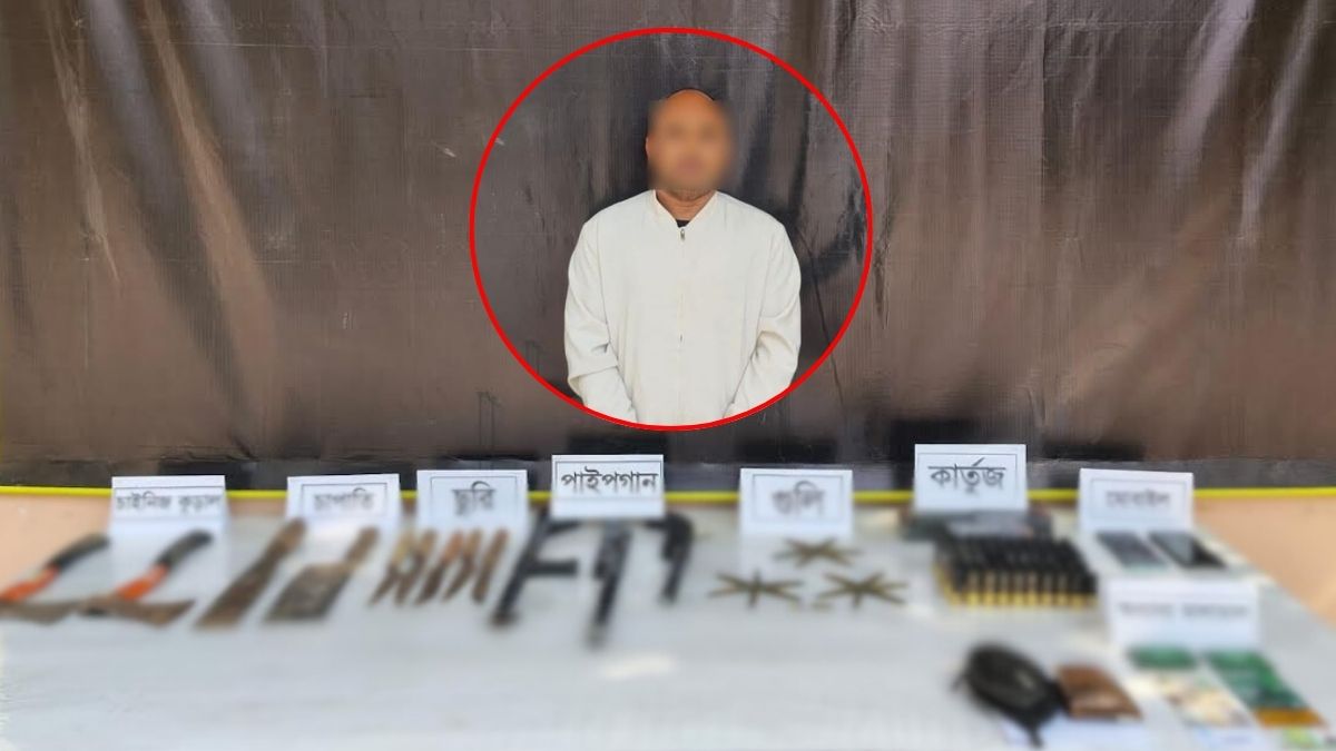 কুমিল্লায় মধ্যরাতে বিপুল অস্ত্রসহ ‘চাঁদাবাজখ্যাত’ শামীম গ্রেপ্তার