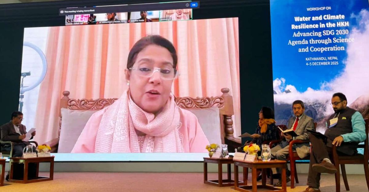 নদীর উপর নির্মিত প্রকল্প পরিবেশগত ক্ষতি ডেকে আনছে : উপদেষ্টা রিজওয়ানা