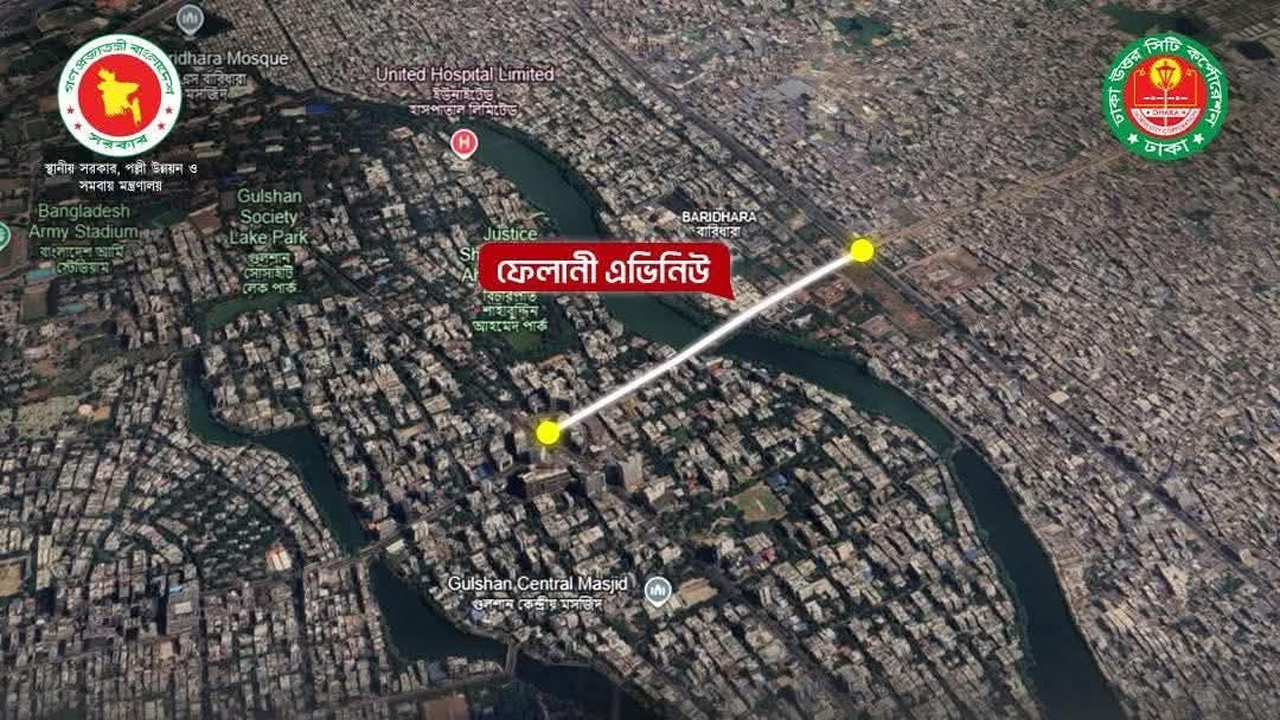 ভারতীয় দূতাবাসের পাশের সড়কের নতুন নাম ‘ফেলানী এভিনিউ’