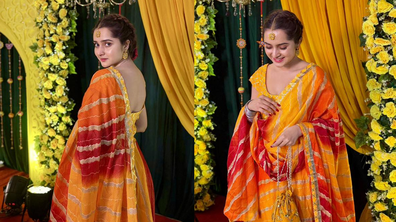 হলুদের সাজে কেয়া পায়েল