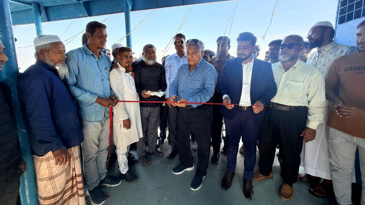 ভোলার চরফ্যাশনের ঢালচর লঞ্চঘাট উদ্বোধন