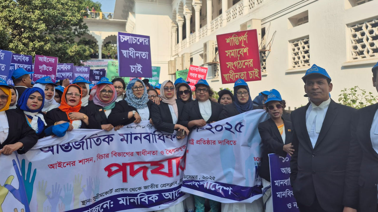 মানবাধিকার দিবসে মানবিক আন্দোলন বাংলাদেশের বর্ণাঢ্য র্যালি