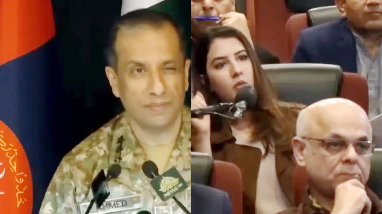 সংবাদ সম্মেলনে নারী সাংবাদিককে চোখ মেরে বিতর্কে পাক আইএসপিআর প্রধান