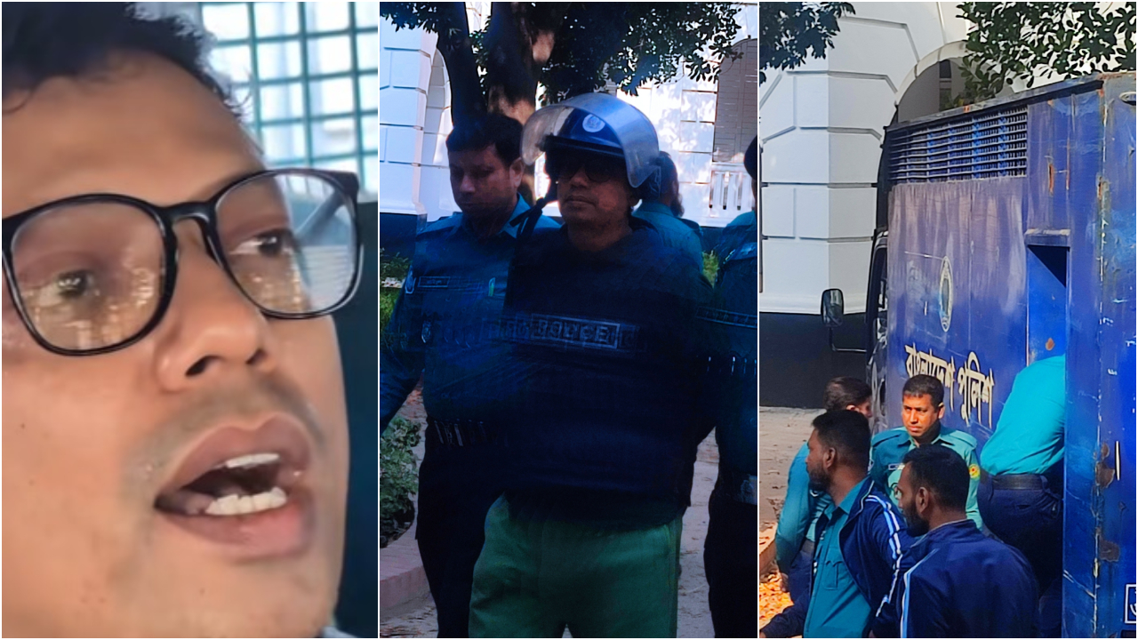 জাতীয় সংগীত গাইতে গাইতে প্রিজনভ্যানে ট্রাইব্যুনাল ছাড়লেন পলক