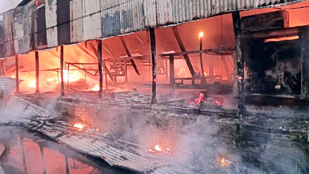 সিরাজগঞ্জে পৃথক অগ্নিকাণ্ডে পাঁচ গরু ও শাড়ি কারখানা পুড়ে ছাই