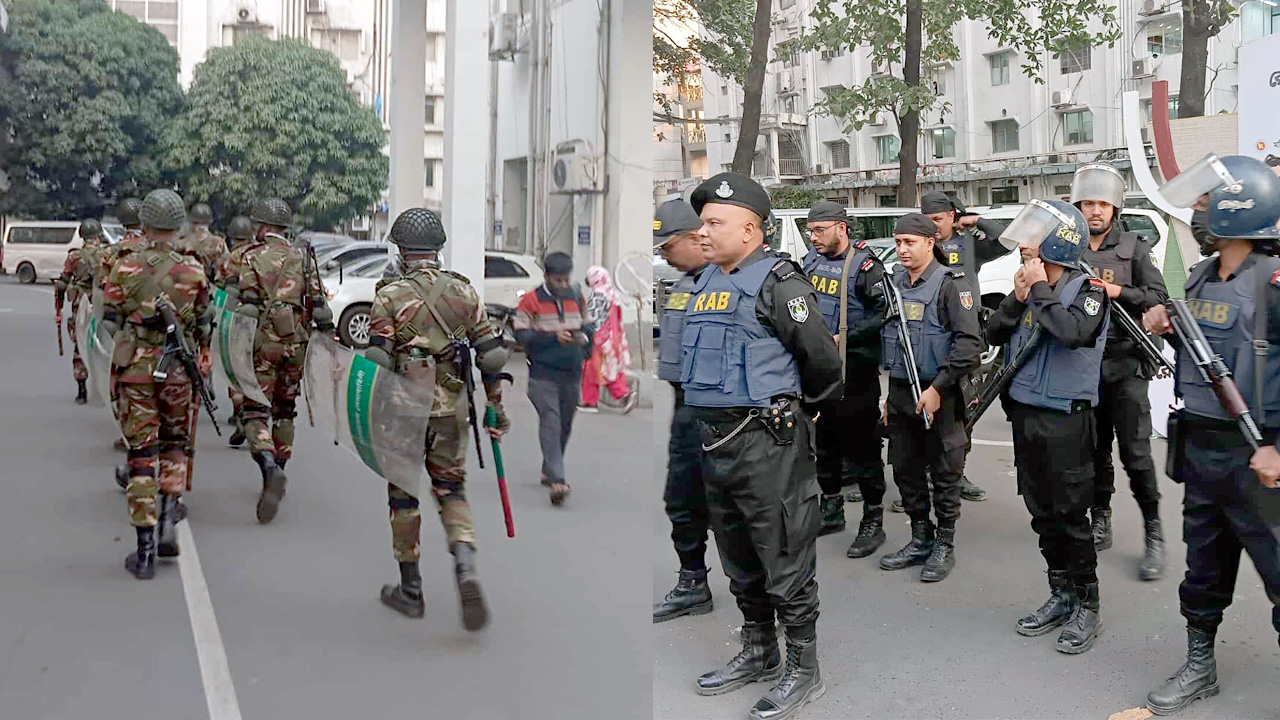 সচিবালয়ে সমাবেশ থেকে ৪ জন পুলিশ হেফাজতে, নিরাপত্তায় সেনা-র্যাব মোতায়েন