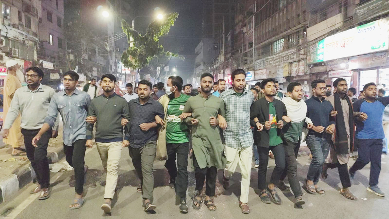 তেজগাঁও কলেজে শিক্ষার্থী হত্যার প্রতিবাদে জবিতে বিক্ষোভ