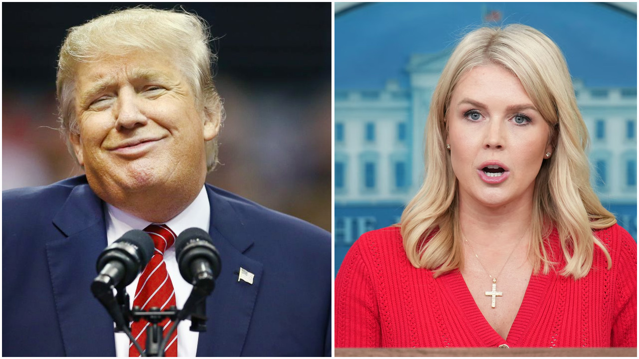 প্রেস সেক্রেটারি লেভিটের ঠোঁট যেন মেশিনগান : ট্রাম্প