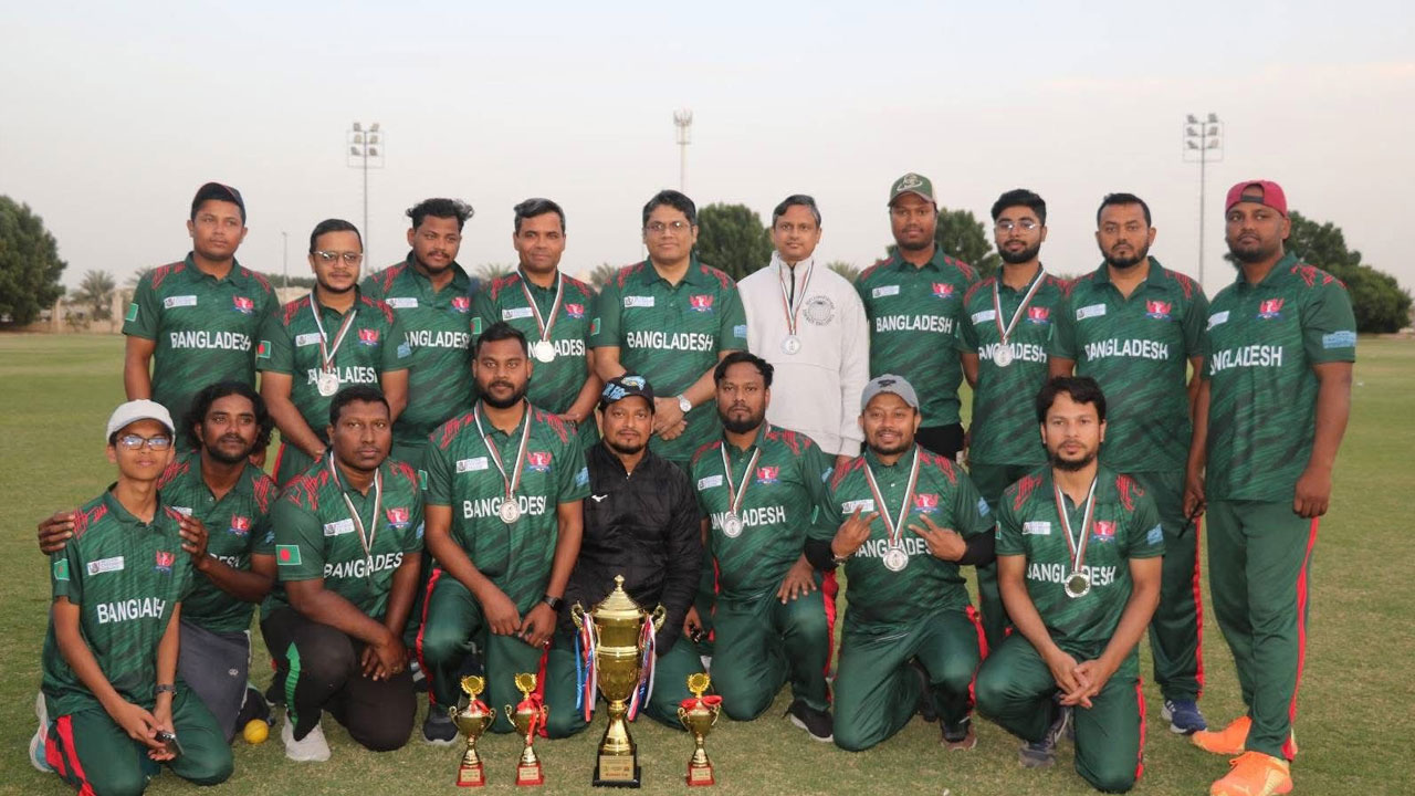 ডিপ্লোম্যাট ক্রিকেট চ্যাম্পিয়নশিপে রানার্সআপ বাংলাদেশ কনস্যুলেট