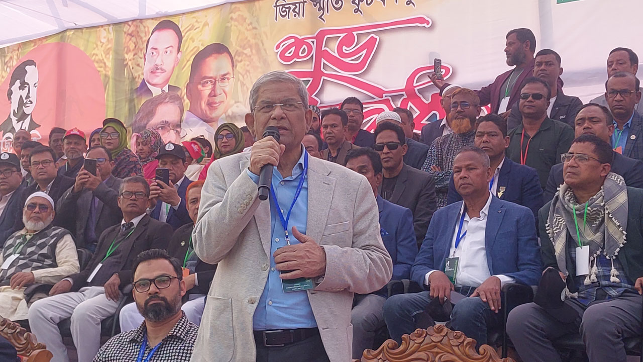 গণতন্ত্রকে পতাকায় রূপ দিতে নির্বাচনই একমাত্র পথ : মির্জা ফখরুল