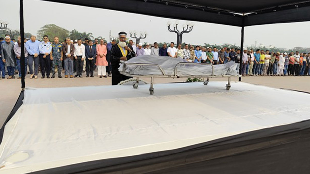 বিএনপি নেতা নোমানের প্রথম জানাজা অনুষ্ঠিত