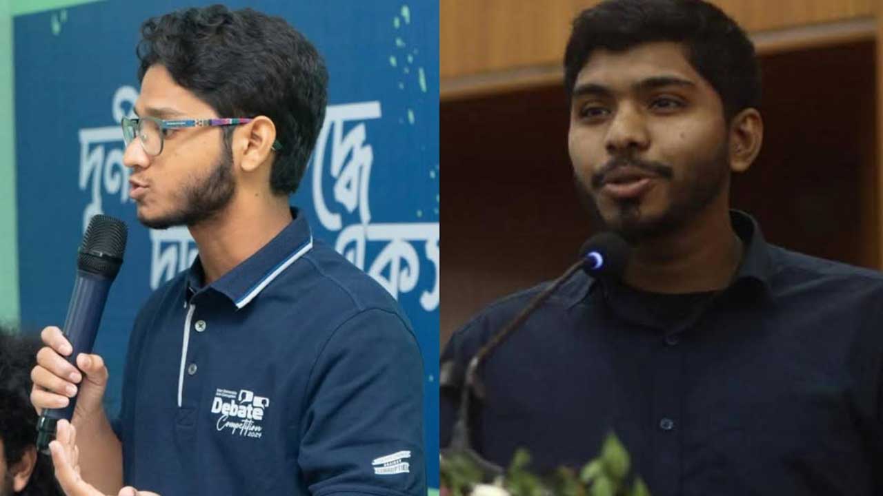 জবি ডিবেটিং সোসাইটির সভাপতি মুবাশ্বির, সম্পাদক মেহেদী