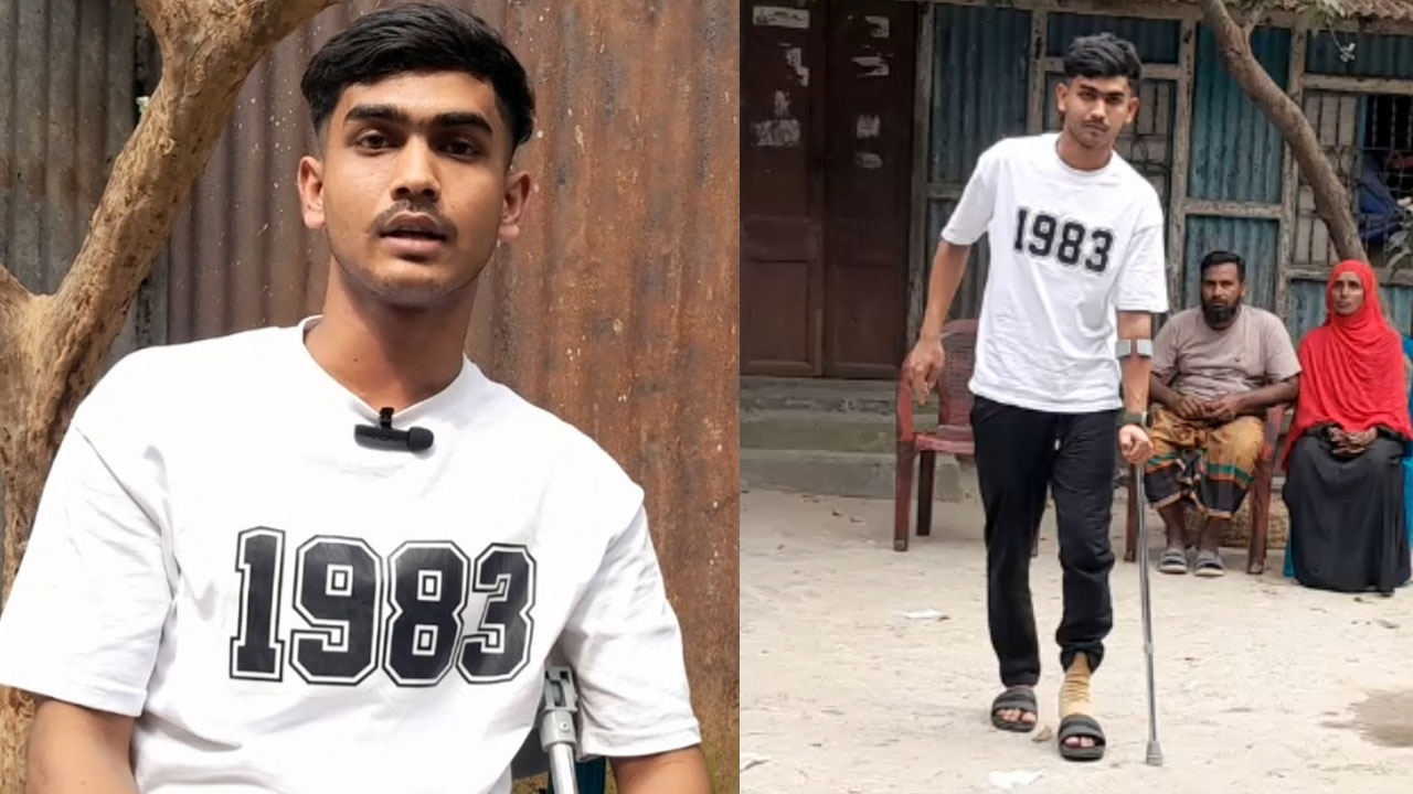 বাবা নিখোঁজ, লিবিয়া থেকে পঙ্গু হয়ে ফিরলেন ছেলে