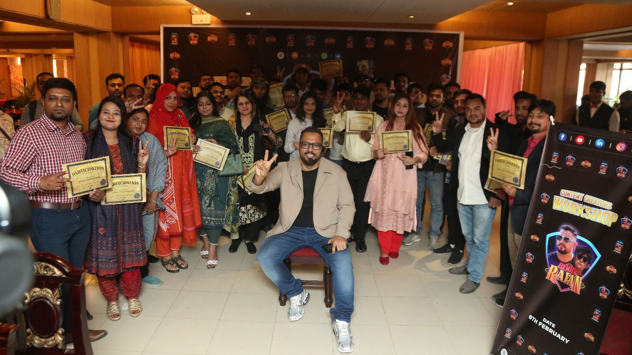 কনটেন্ট ক্রিয়েটরদের নিয়ে রবিন রাফানের প্রশিক্ষণ কর্মশালা