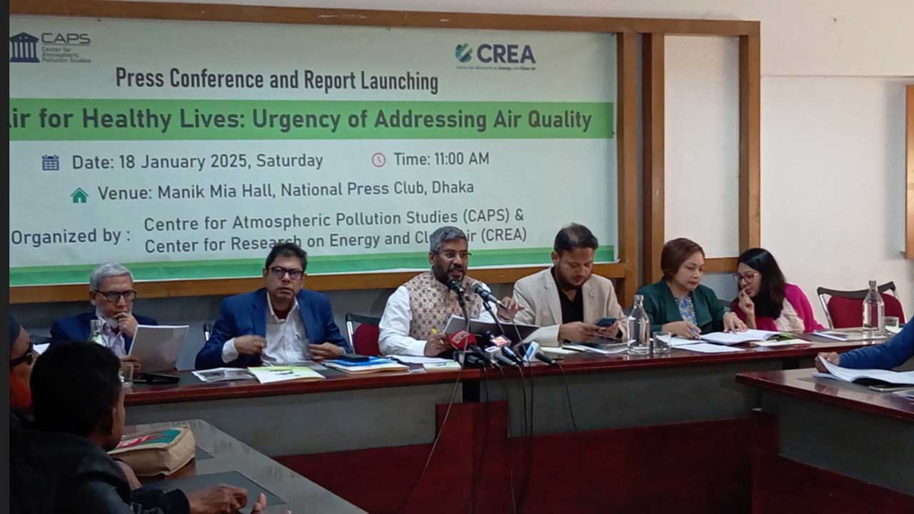 বায়ুদূষণের প্রভাবে দেশে বছরে এক লাখের বেশি মানুষের মৃত্যু