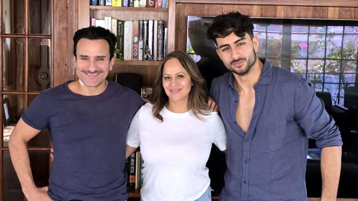 শুকায়নি ঘাড়ের ক্ষত, বড় ছেলেকে নিয়ে প্রকাশ্যে সাইফ