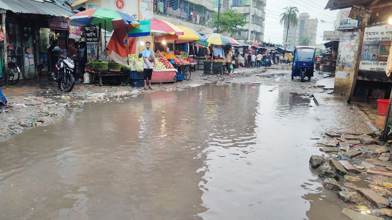 বরিশালে অবিরাম বর্ষণে জীবনযাত্রা ব্যাহত, কৃষকের মুখে হাসি