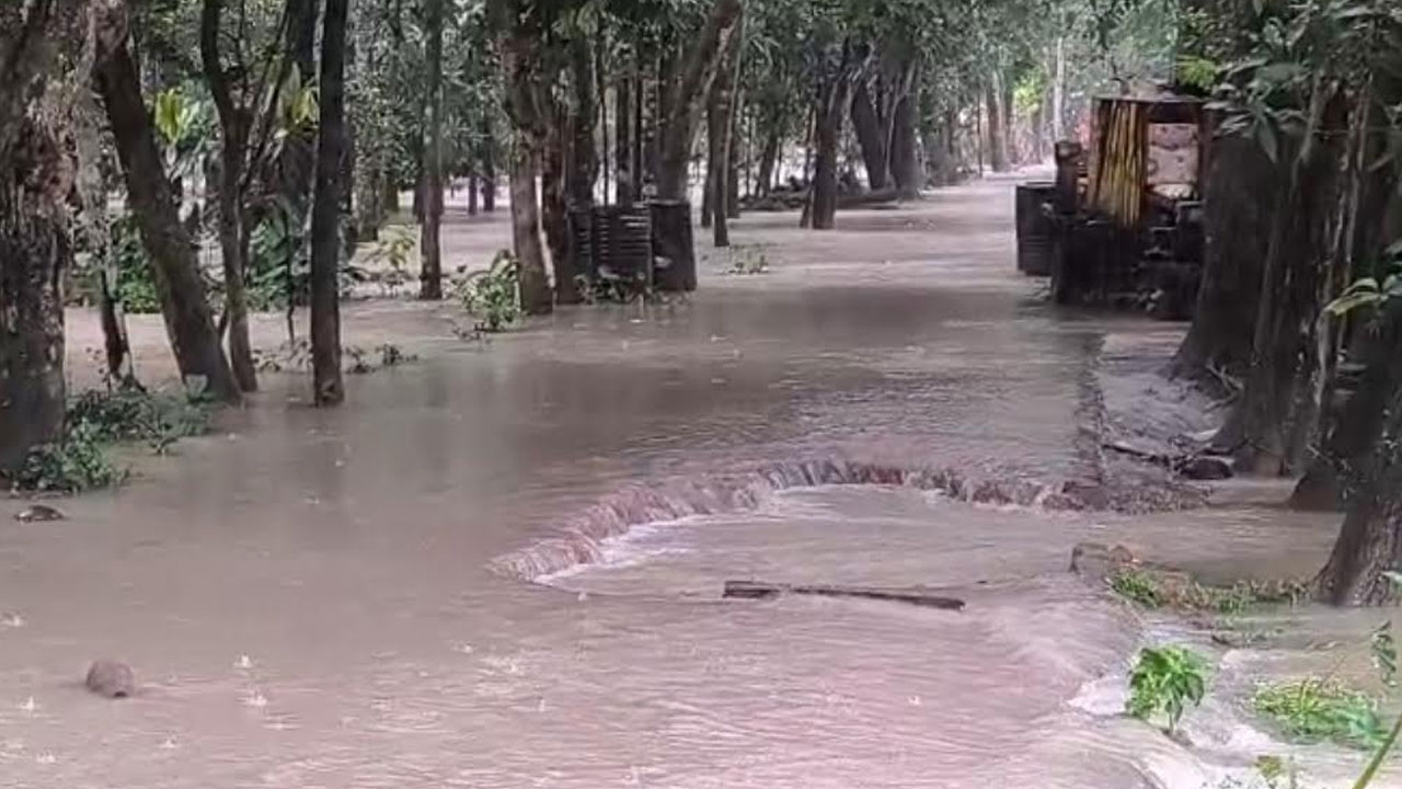 বাউফলে পানিবন্দি ২০ গ্রামের মানুষ