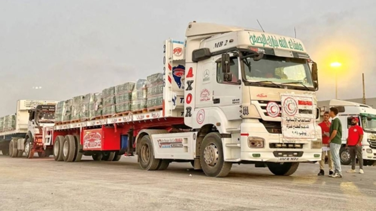 গাজায় ঢুকল সৌদির সহায়তা