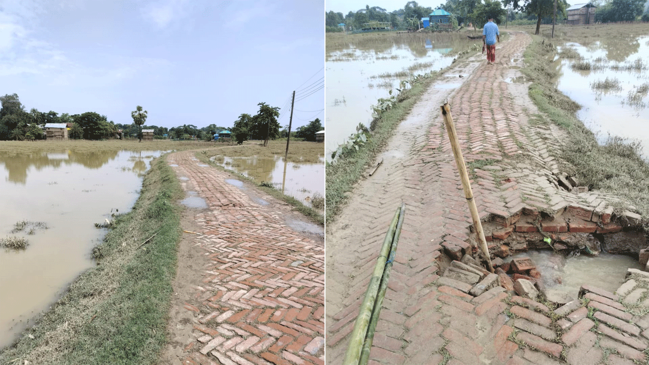 সূর্যের দেখা মিলেছে, মেরুংয়ে বন্যা পরিস্থিতির কিছুটা উন্নতি