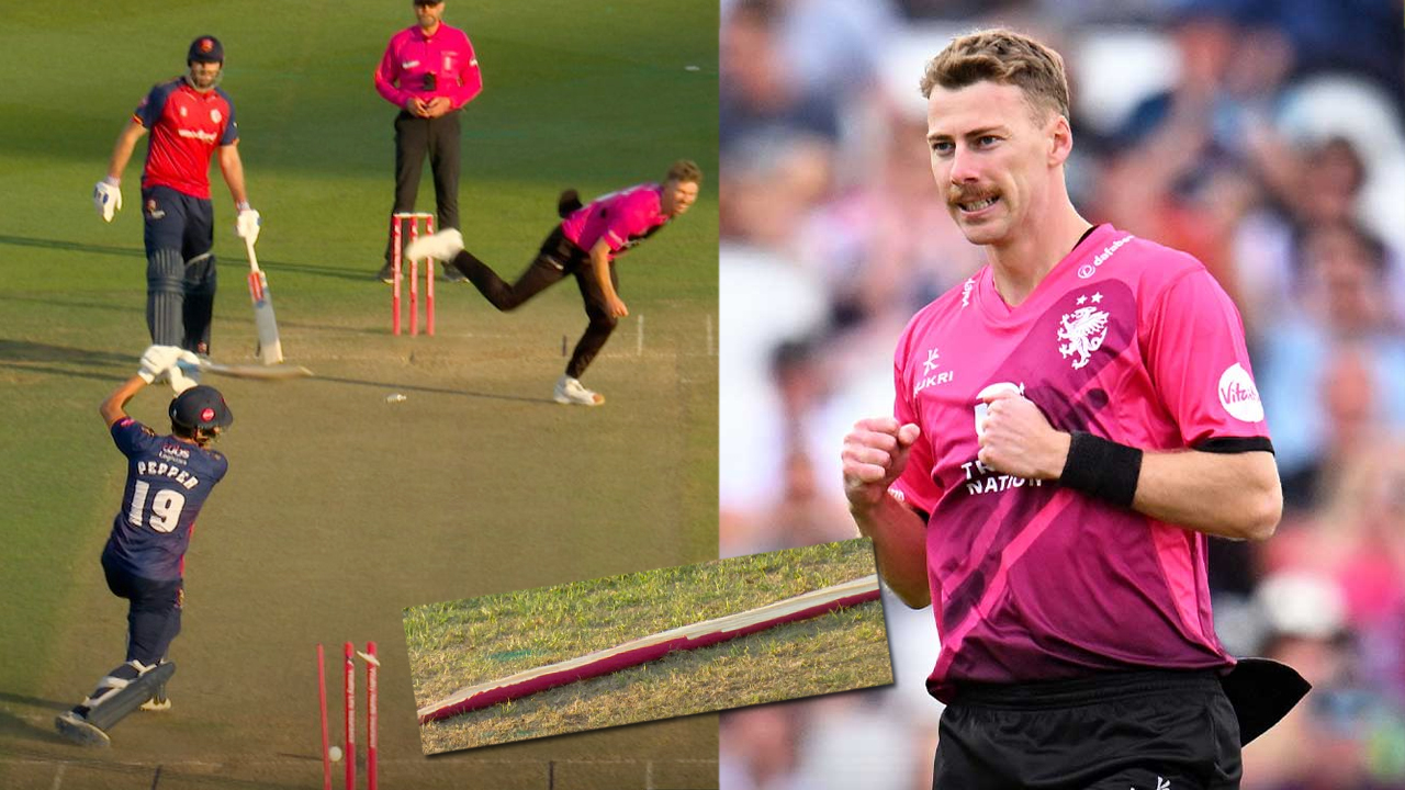 অবিশ্বাস্য ইয়র্কারে মাঝখানে চিড়ে দুই ভাগ হলো স্টাম্প