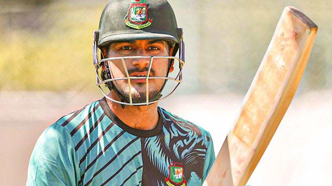 দলের অনুশীলন বাতিল, মিরপুরে একা ঘাম ঝরালেন নাঈম শেখ