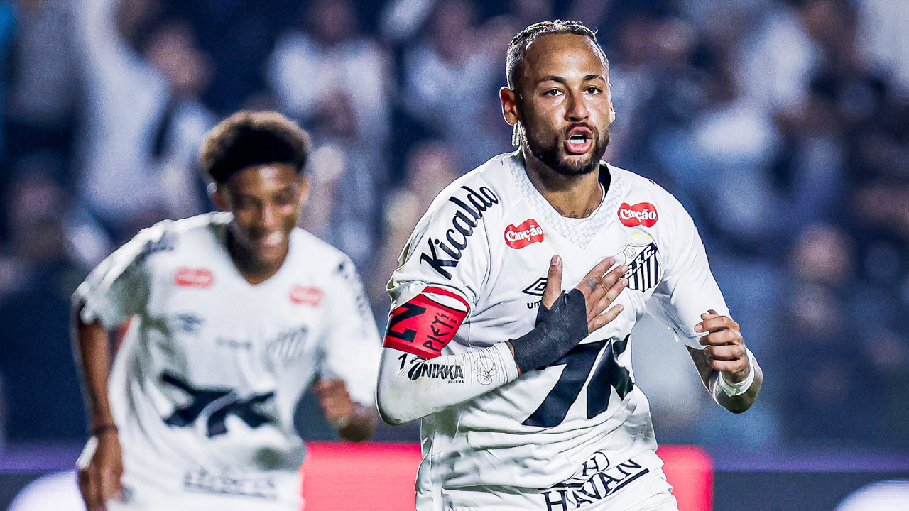 পুরোনো ছন্দে নেইমার, জেতালেন সান্তোসকে