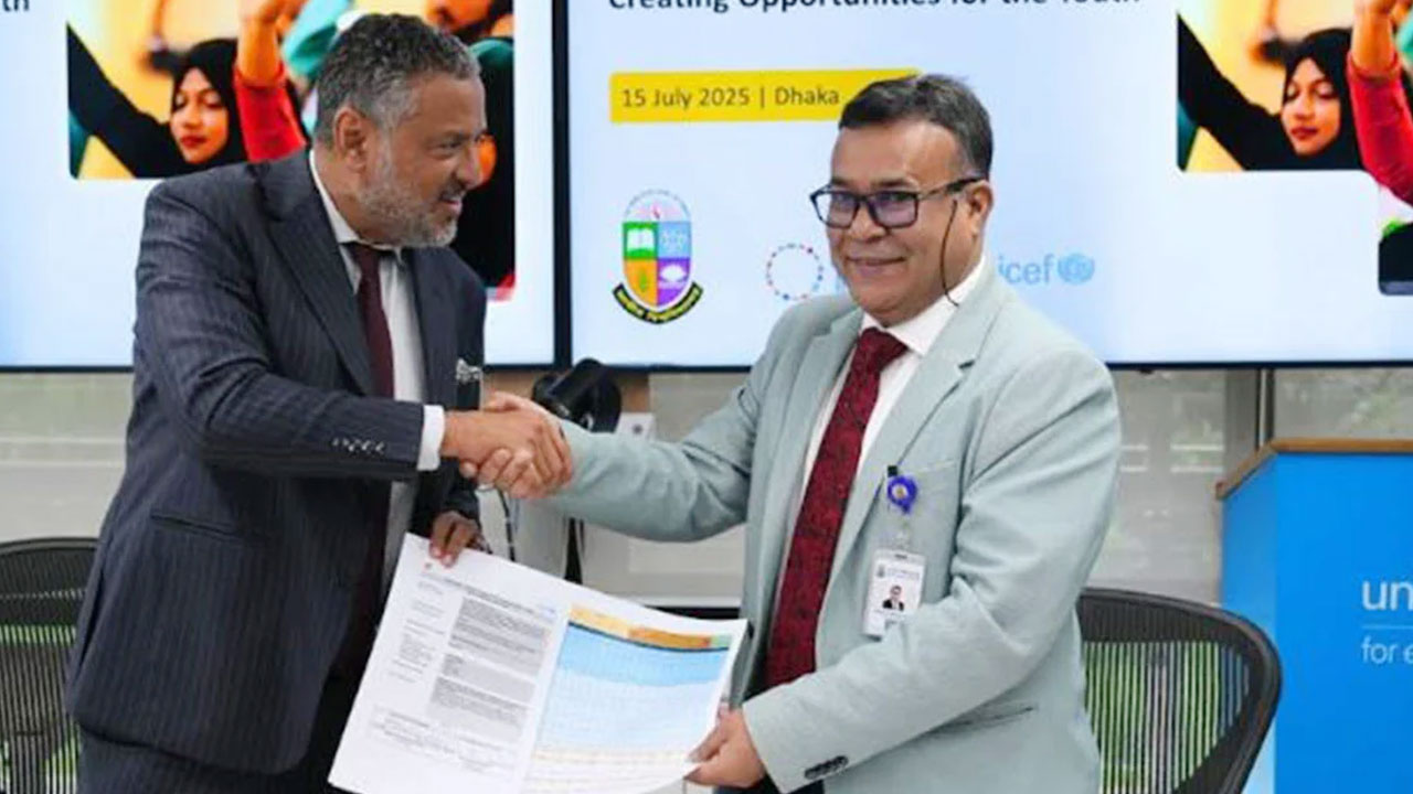জাতীয় বিশ্ববিদ্যালয়ের সিলেবাস সংস্কারে ইউনিসেফের সঙ্গে চুক্তি