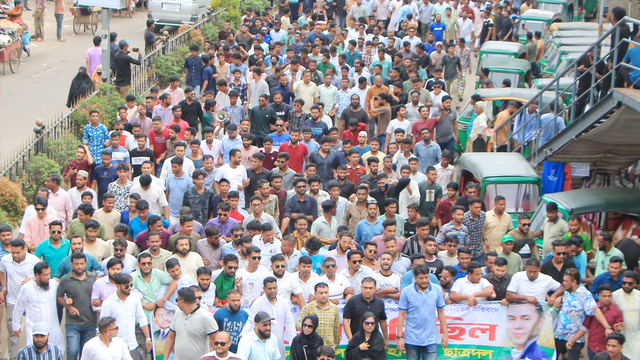 সিলেটে ছাত্রদলের বিক্ষোভ 