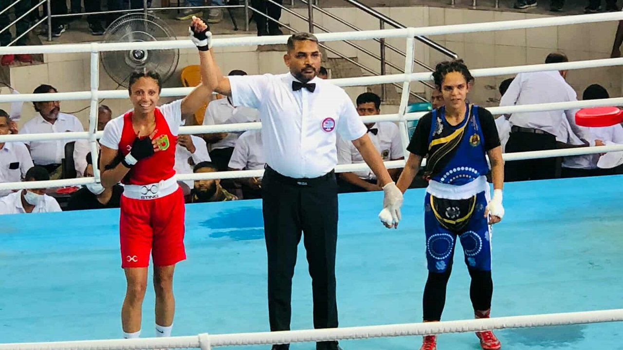 বক্সিংয়ে জিনাতই চ্যাম্পিয়ন, হারলেও খুশি আফিদার বোন আফরা