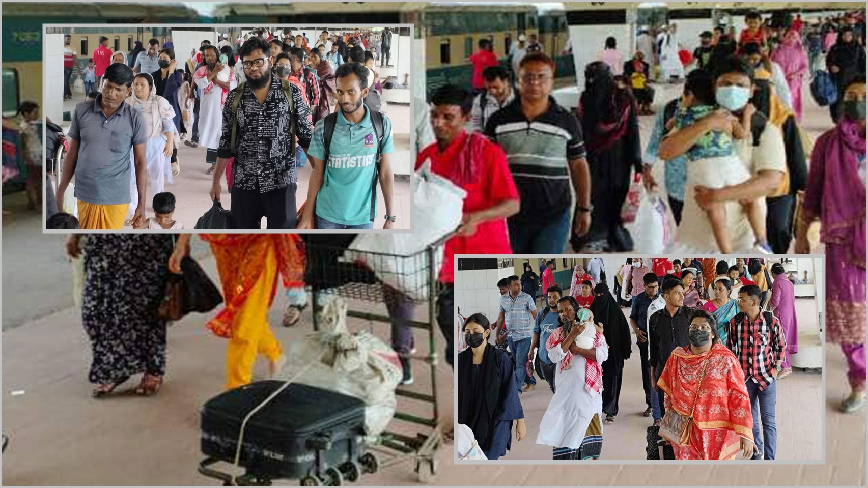 কমলাপুরে যাত্রীর ভিড় নেই, চাপ বাড়তে পারে শুক্রবার