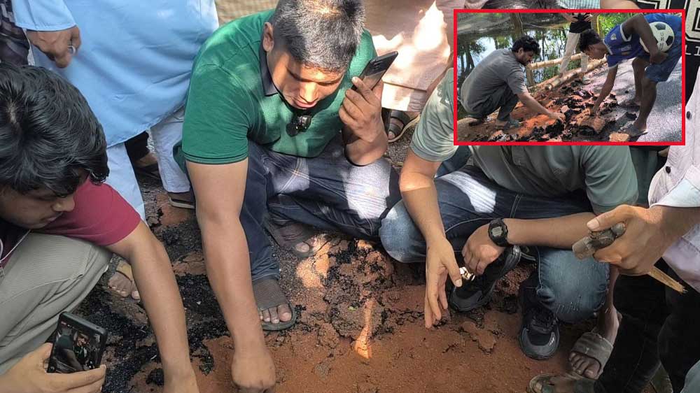 হাতের টানে উঠে যাচ্ছে কার্পেটিং, কাজ বন্ধ করে দিলেন হাসনাত আব্দুল্লাহ