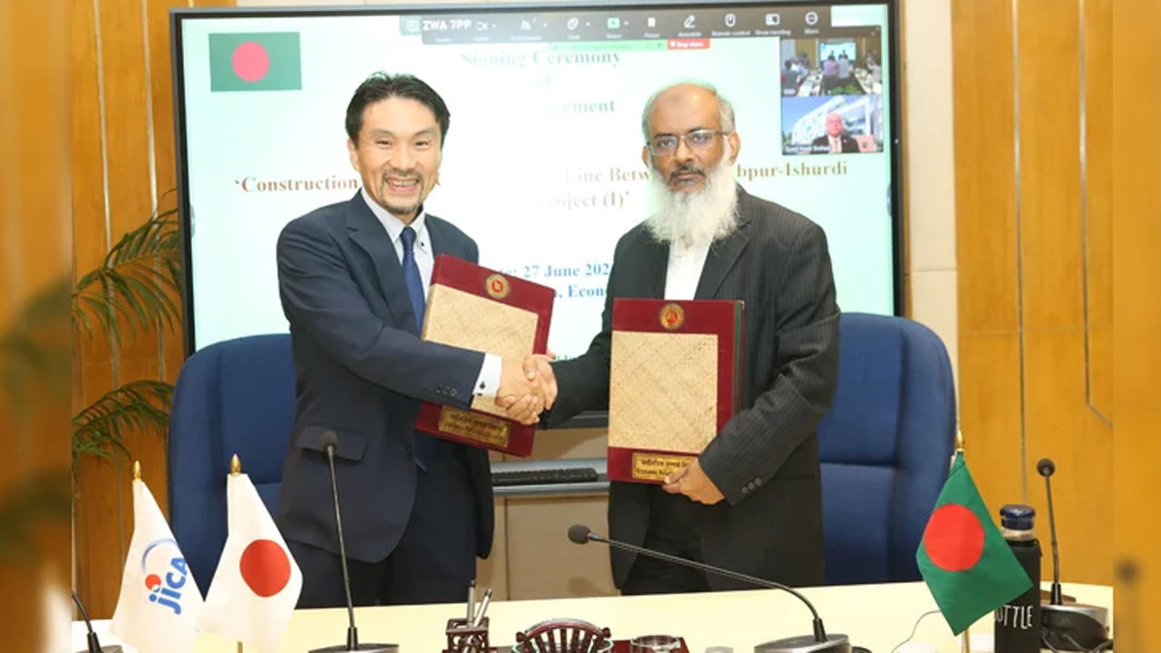 বাংলাদেশ ও জাপানের মধ্যে ৬৩০ মিলিয়ন ডলারের ঋণচুক্তি সই